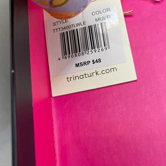 Trina Turk Lemon Delight Wallet Lemon Zip Around in box NWT Trina Turk Wallet - Picture 3 of 6